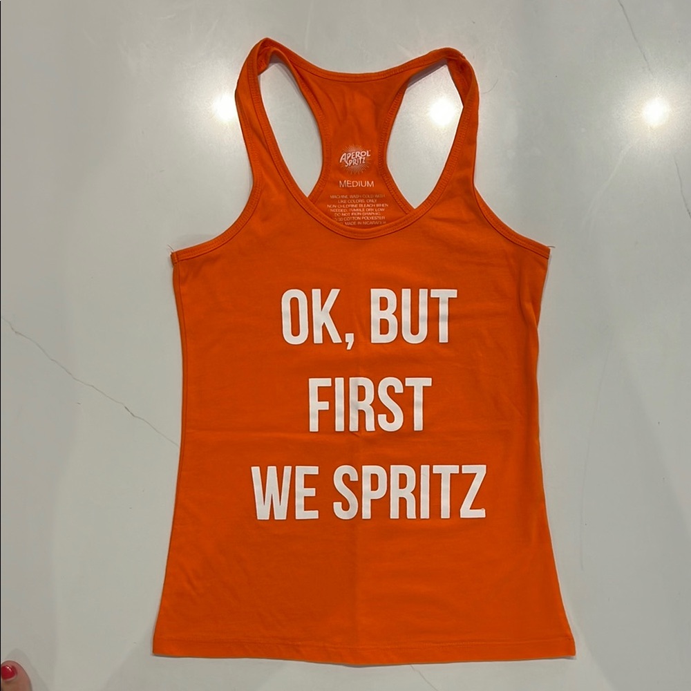 Aperol Spritz Racerback Tank Top. Size M*** runs SMALL